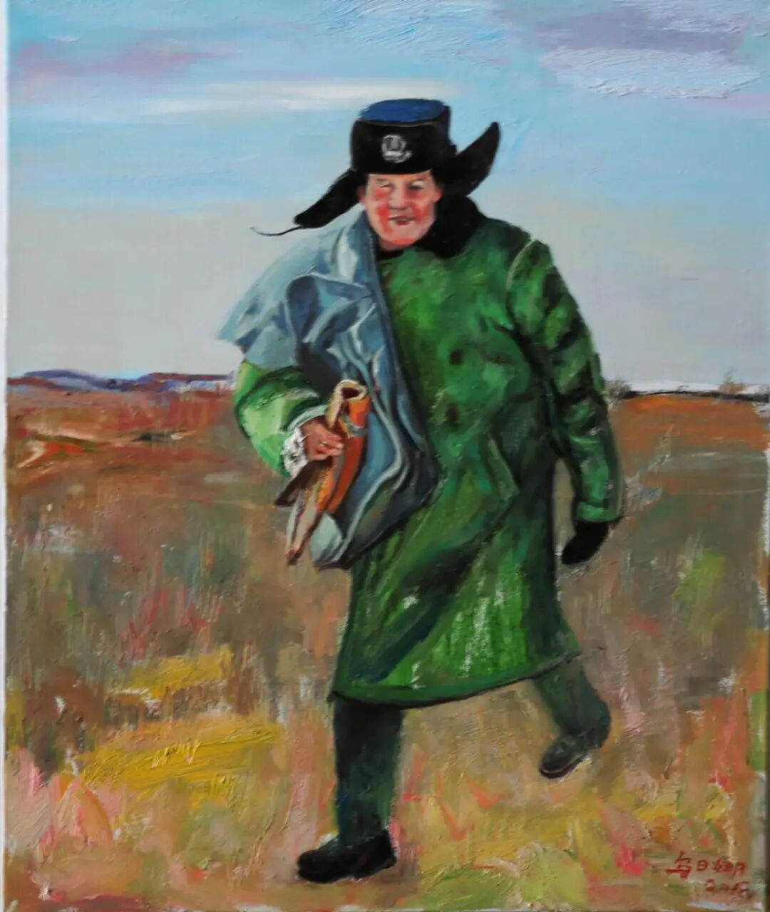 德力格尔》系列美丽的土地,亲爱的战友,一切都成为画家创作的精神源泉