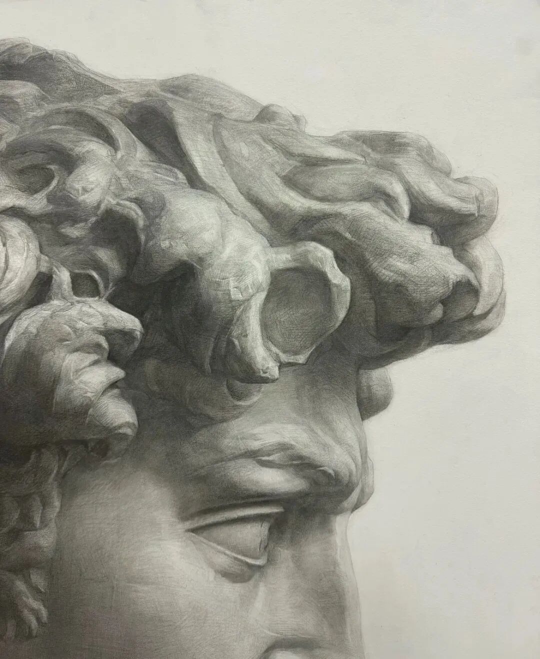 中央美院造型第二名的大卫,和喻红老师的相比,你更喜欢哪张?