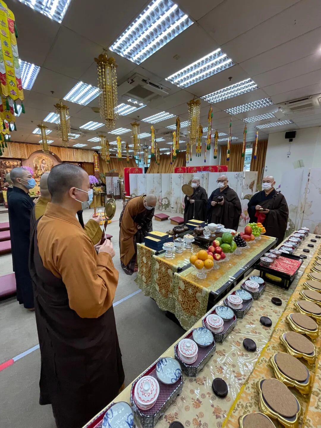 觉光长老百零一岁诞辰紀念 宽运大和尚一行深切缅祝