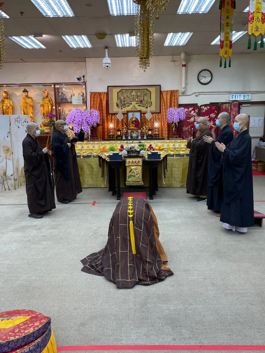 觉光长老百零一岁诞辰紀念 宽运大和尚一行深切缅祝