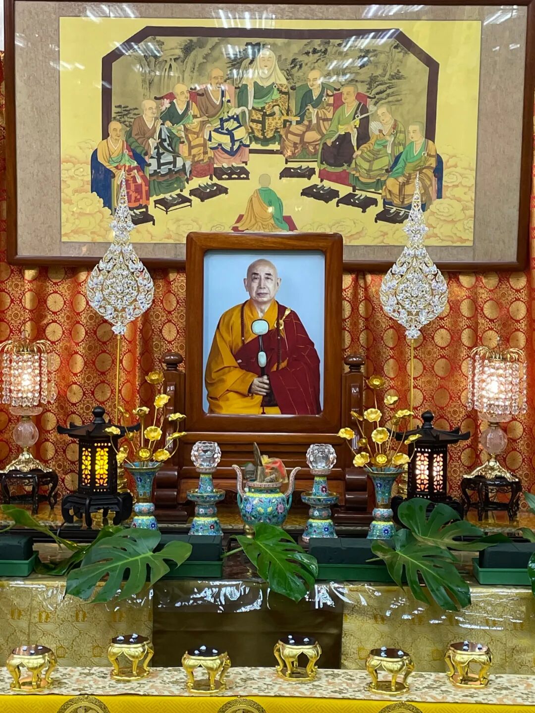 觉光长老百零一岁诞辰紀念 宽运大和尚一行深切缅祝