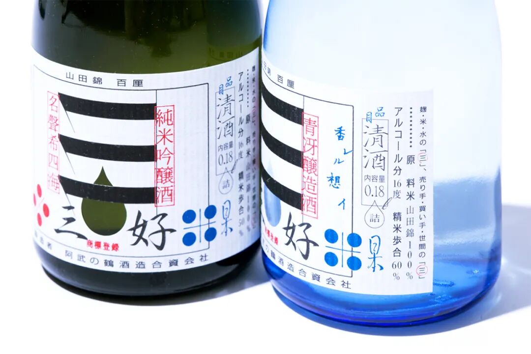 日本三好清酒包装设计