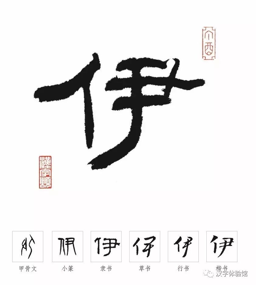 每日一字丨9月25日 伊 漢字型驗館 微文庫