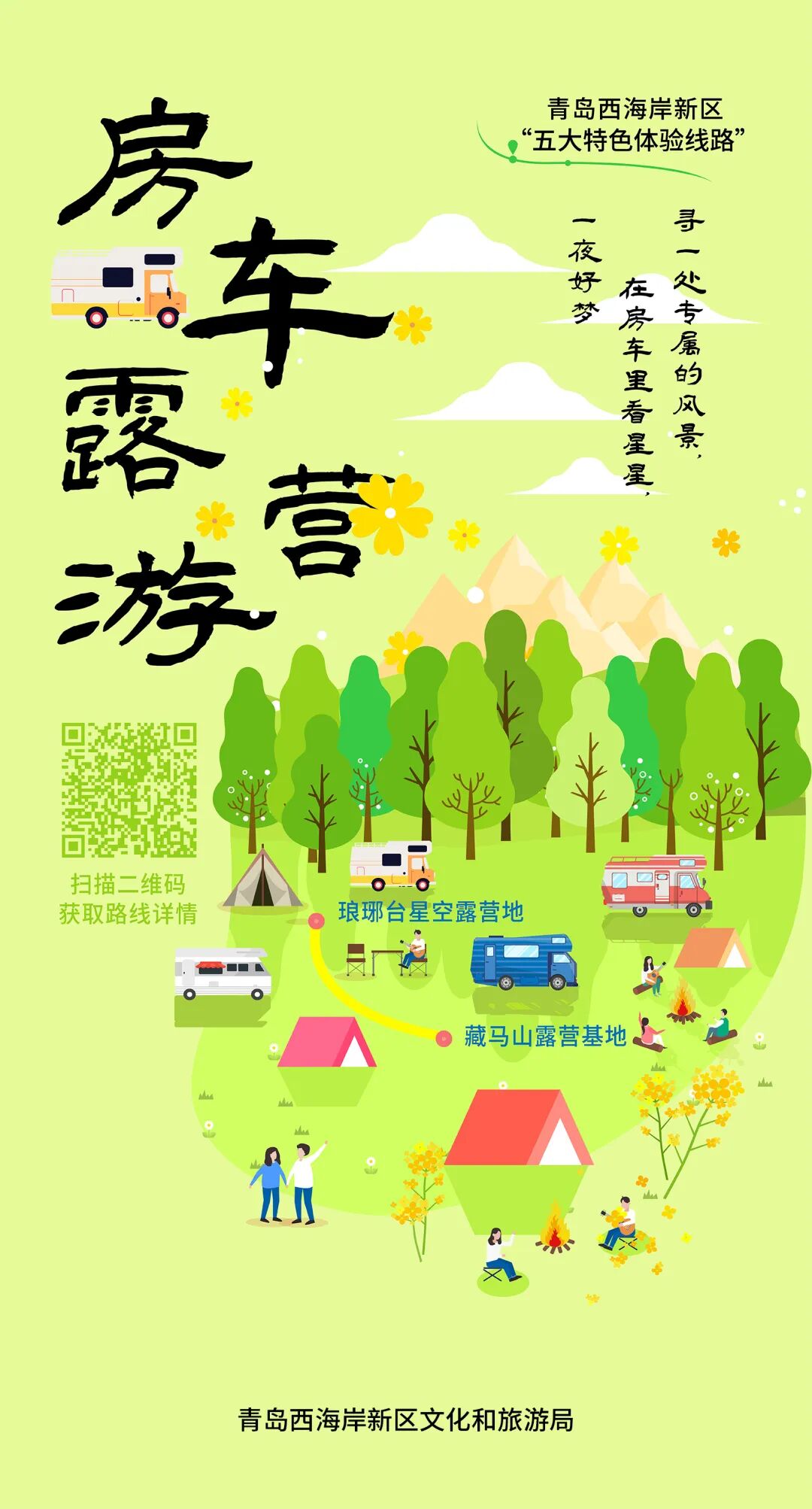 青岛西海岸十佳精品主题旅游线路五大特色体验线路超美海报出炉