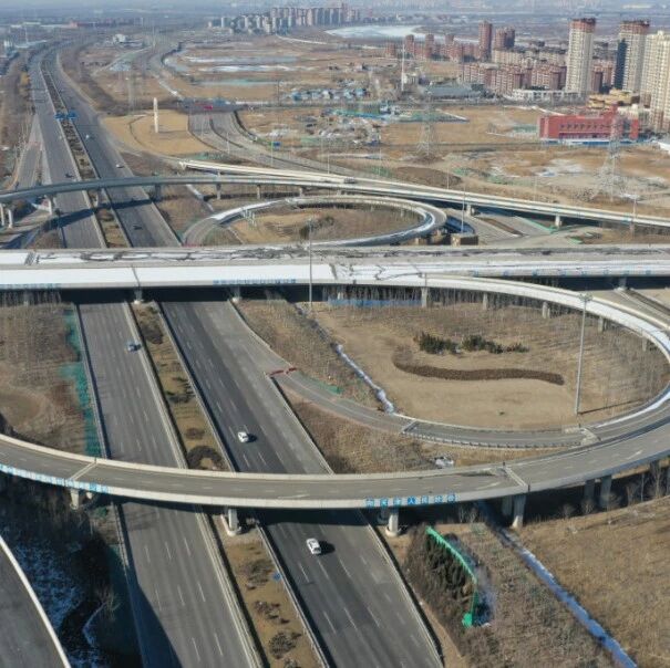 塘沽湾西中环跨天津大道立交桥年前完工