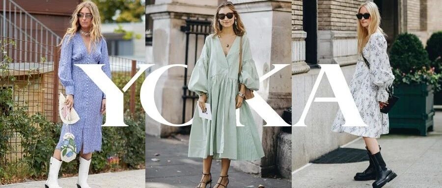 天凉还能穿的长袖连衣裙，太适合这个秋天！