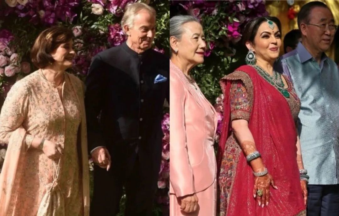 女儿isha,则嫁给了另一个印度巨富家族,ajay piramal的儿子anand