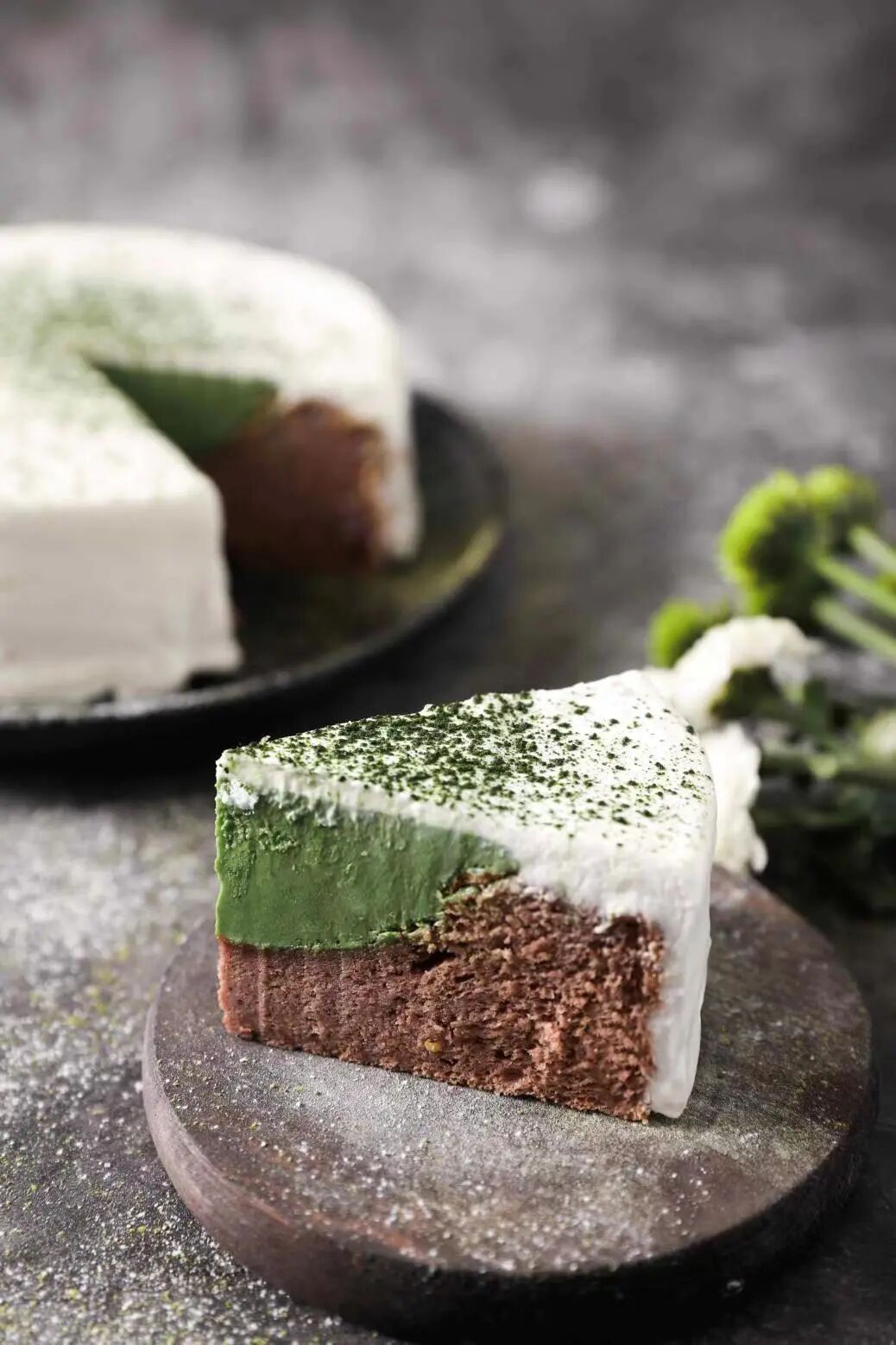 雪融抹茶凹蛋糕 | 日本最火爆蛋糕之一