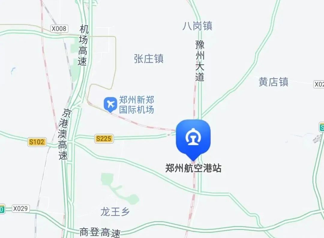 郑州新郑机场地图位置图片