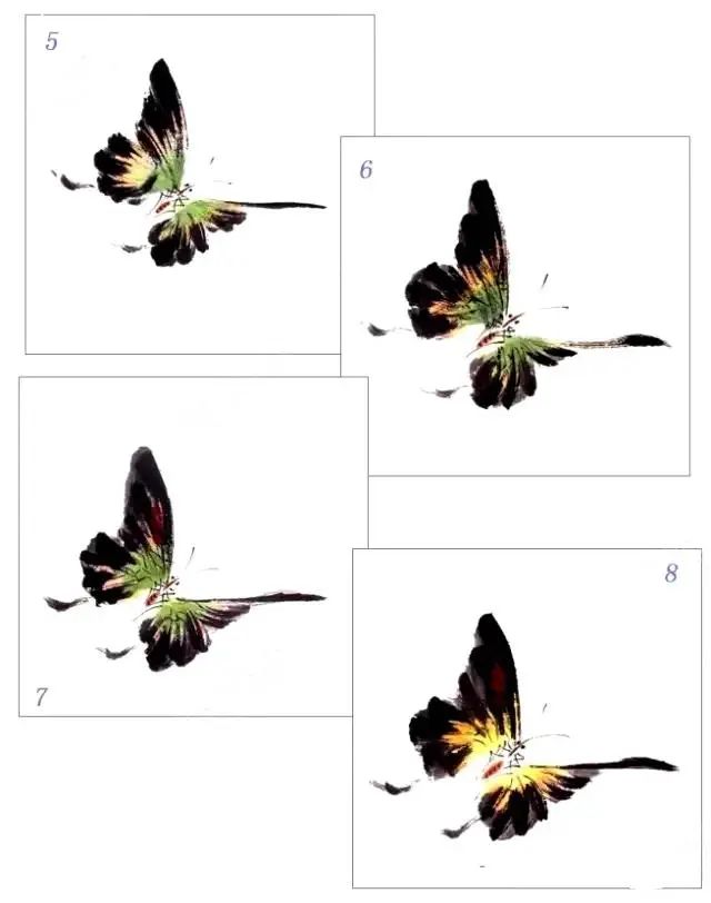 图文教程：一学就会画写意蝴蝶