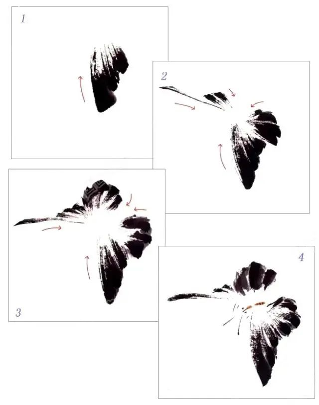 图文教程：一学就会画写意蝴蝶
