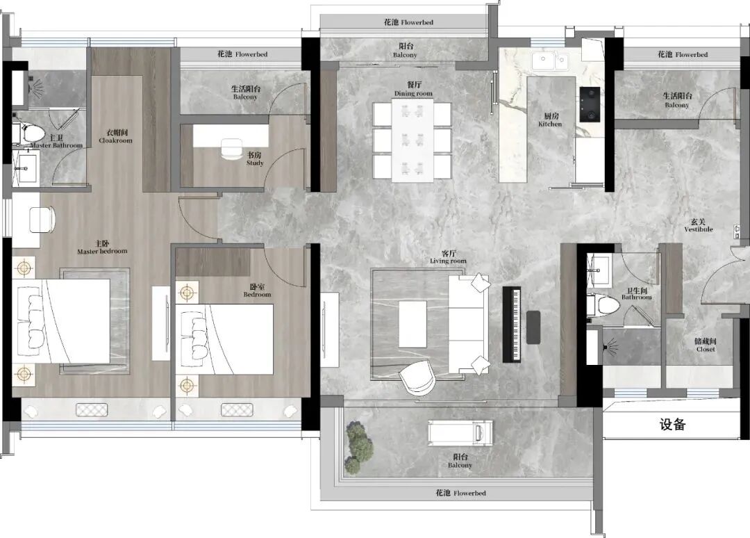 天河和樾府本周末开放实体售楼部和样板间