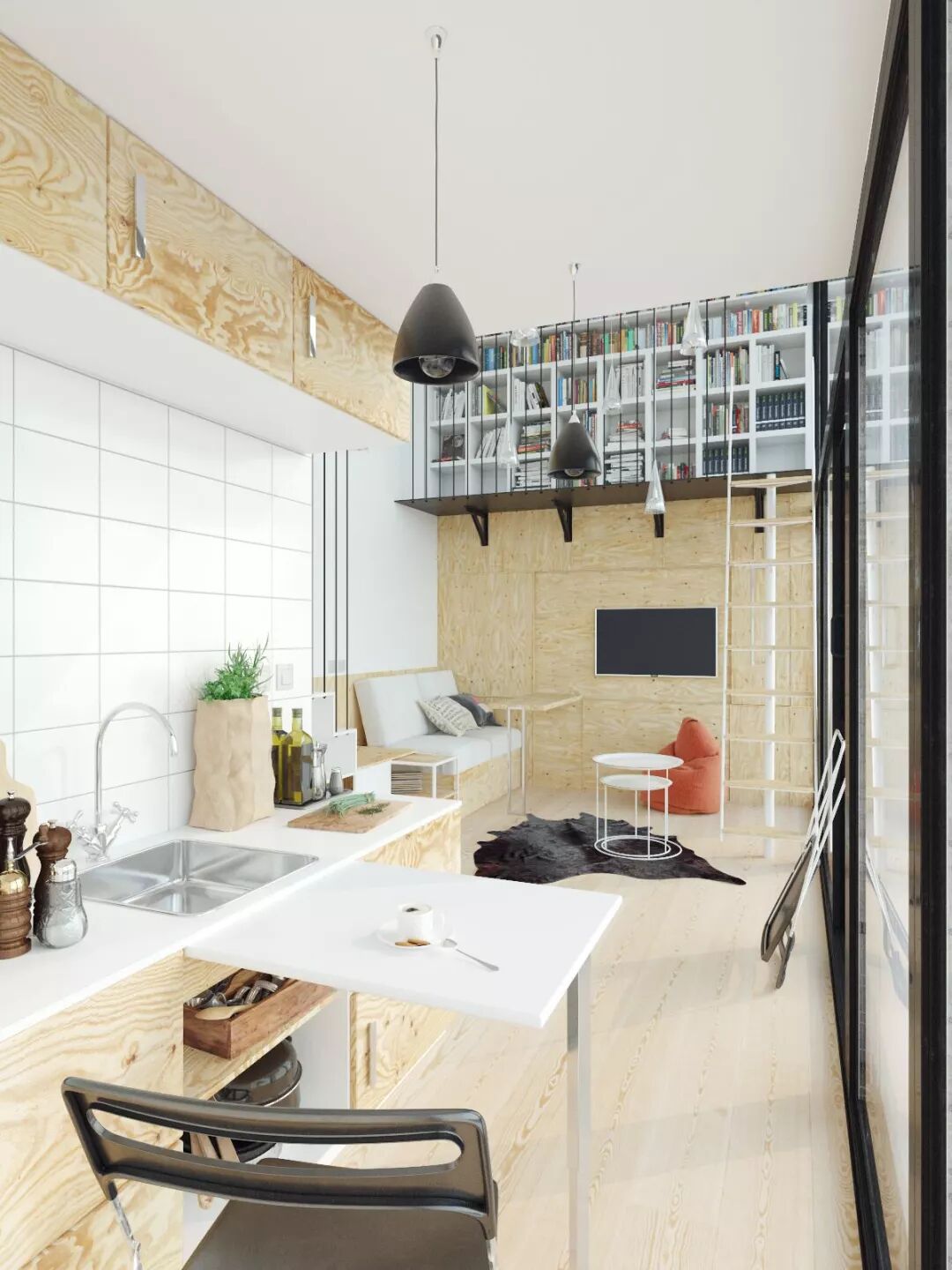 【設計】客廳 | 30個越層客廳 家居 第3張