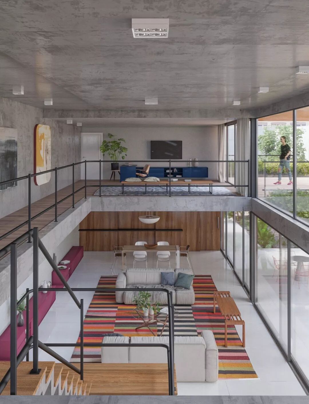 【設計】客廳 | 30個越層客廳 家居 第15張