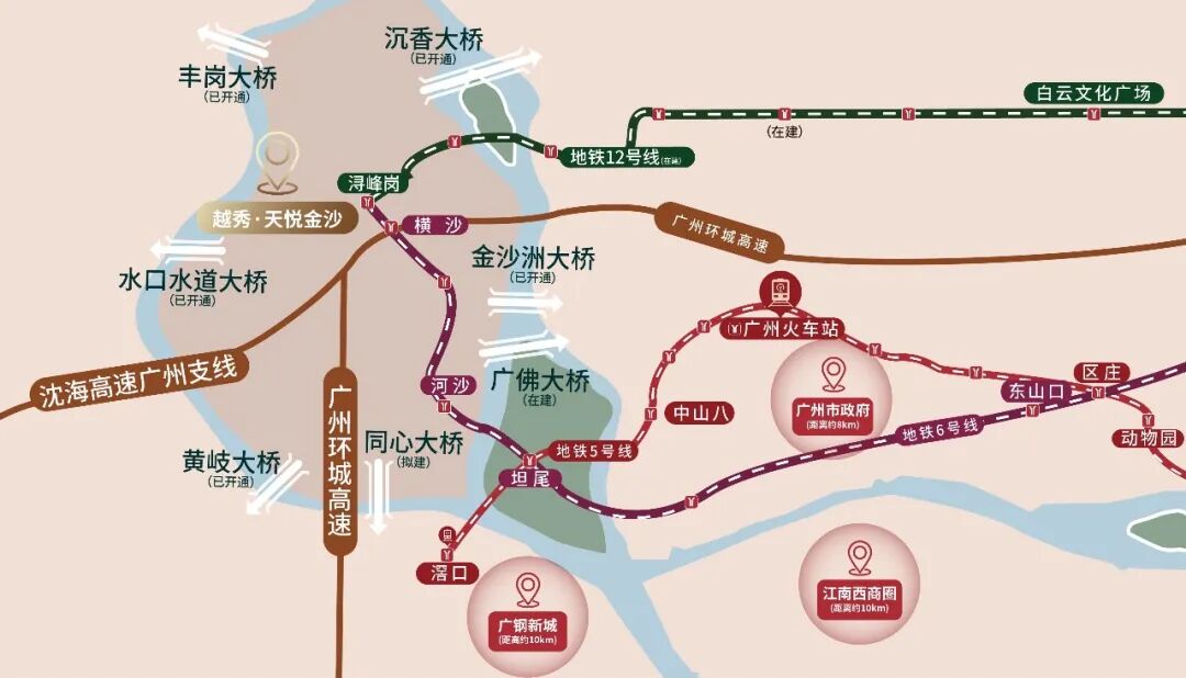 白云越秀天悦金沙推出全新楼栋！