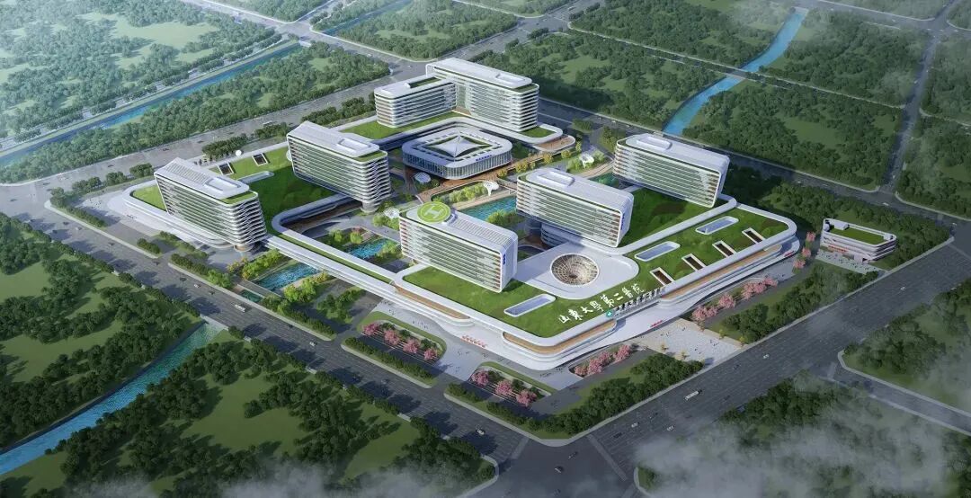 山大二院起步区新院一期项目顺利完成主体结构封顶