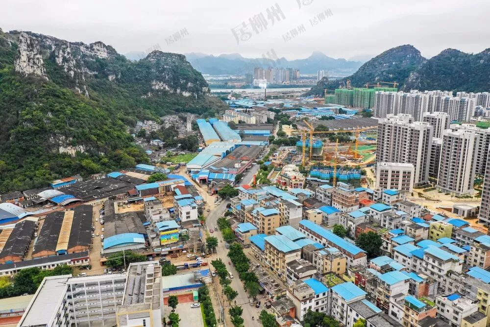 以厂房为主,配套正待建设燎原路——九头山片区内多分布着一些厂房.