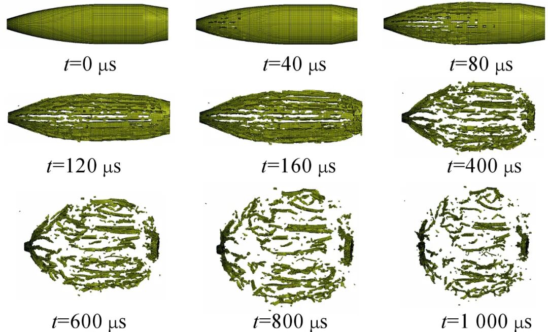 爆炸冲击波与破片作用下车辆底部结构动响应数值仿真的图24