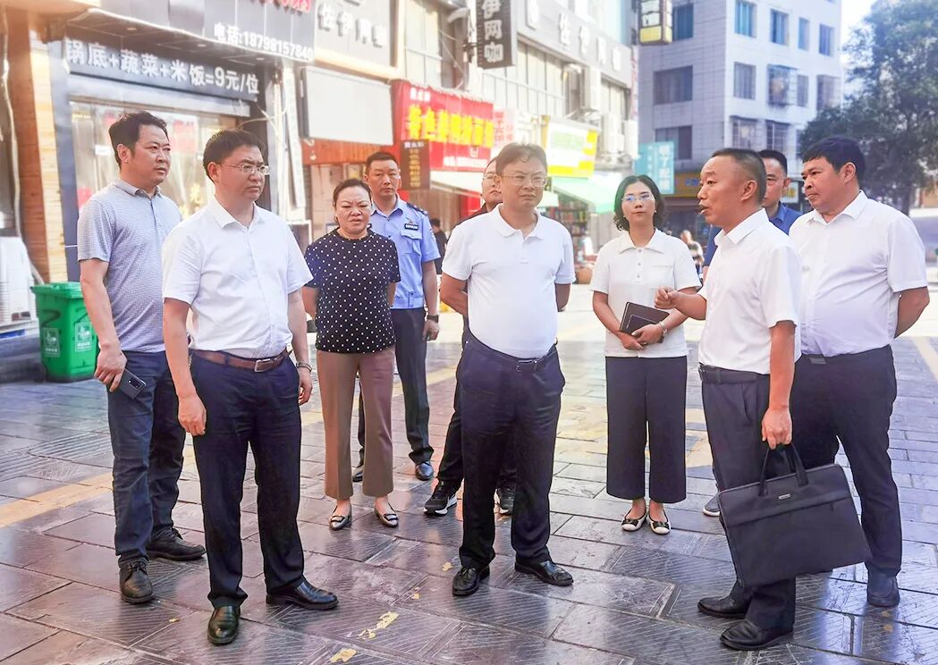 陈松深入城区督导检查深化全国文明城市建设工作