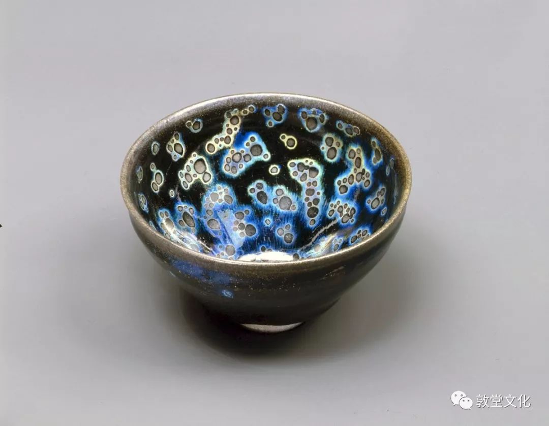 中国南宋建窯兎毫盞禾目天目碗時代箱付M R5076- 中国南宋建窯兎毫盞禾目天目碗時代箱付M R5076-