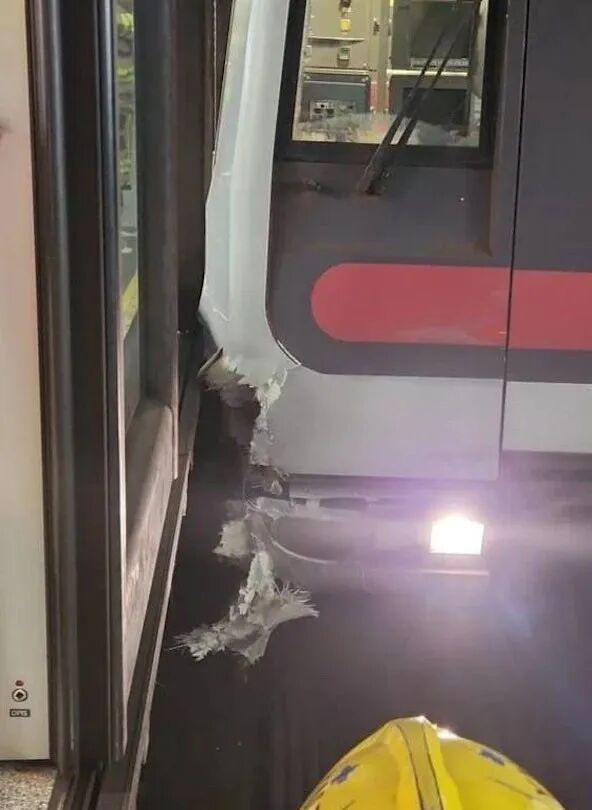 港铁油麻地站列车事故原因：金属护栏组件移位(图2)