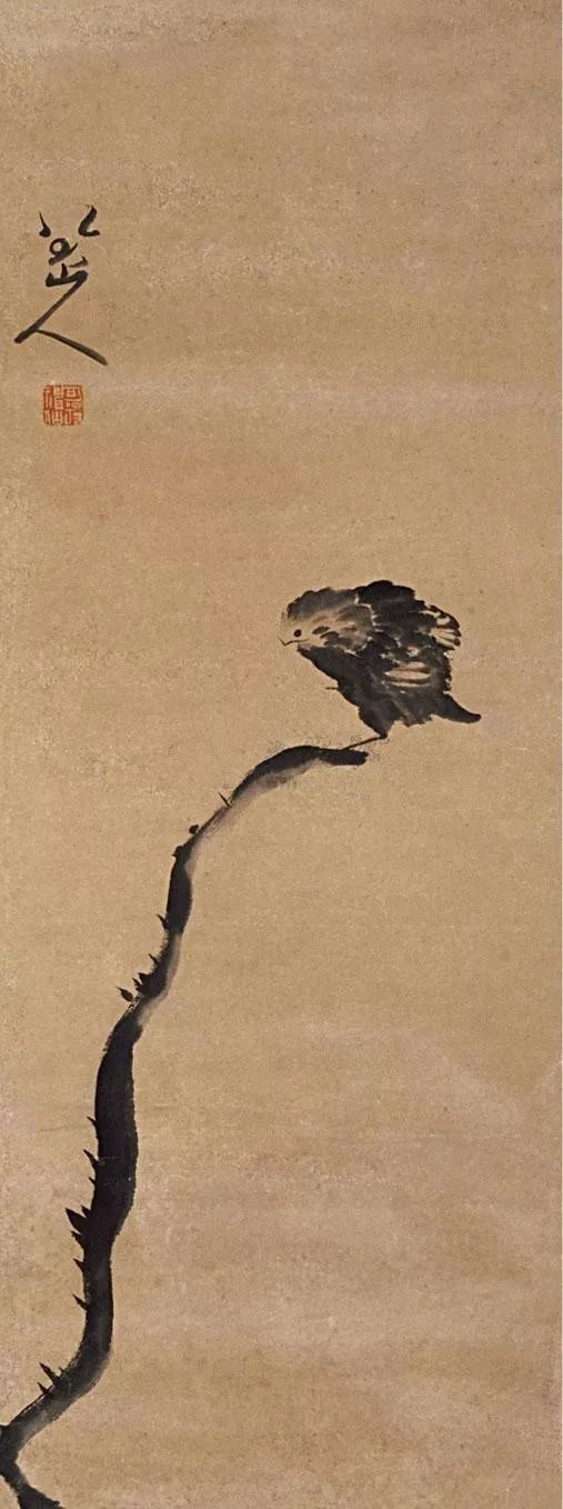 八大山人 花鳥 八大山人写意花鸟设计图__绘画书法_文化艺术_设计图库_昵图网