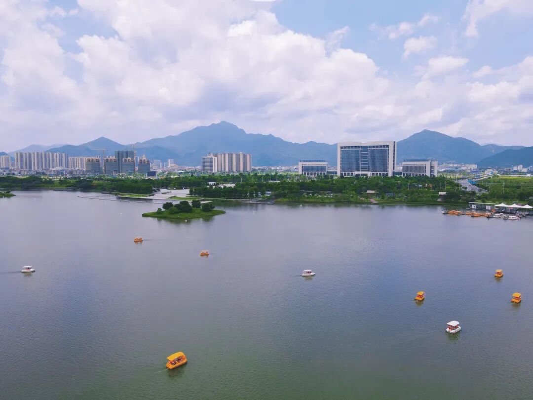 震撼砚阳湖公园上空惊现超美的风筝海