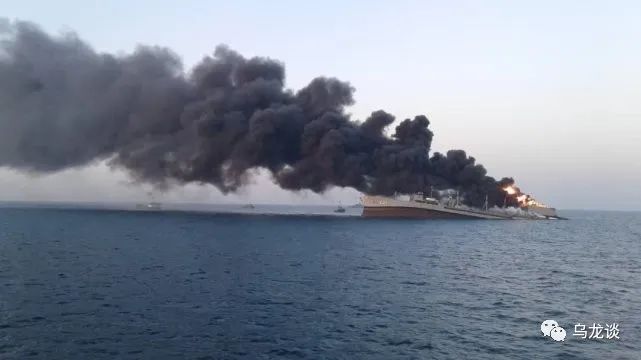 突发，伊朗唯一综合补给舰起火沉没，海军远洋保障能力遭沉重打击
