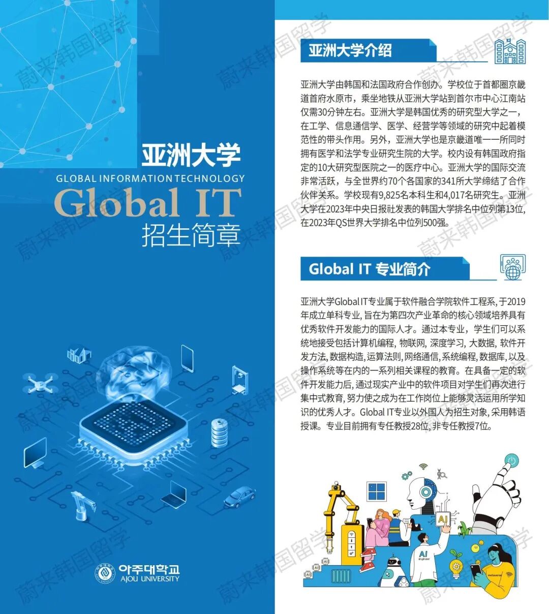 2024年9月韩国留学亚洲大学1年制专升本招生简章来了！(图2)