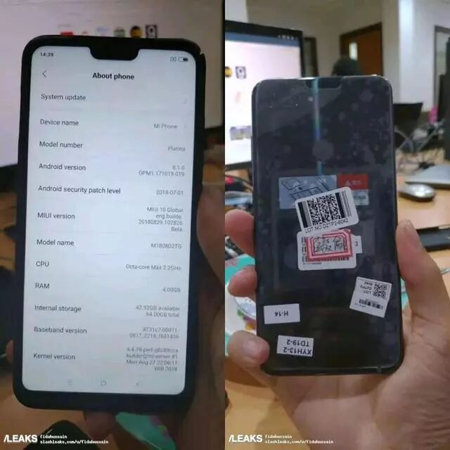 小米8青春版真机曝光 边框比iphone Xr还粗 爱搞机微信公众号文章