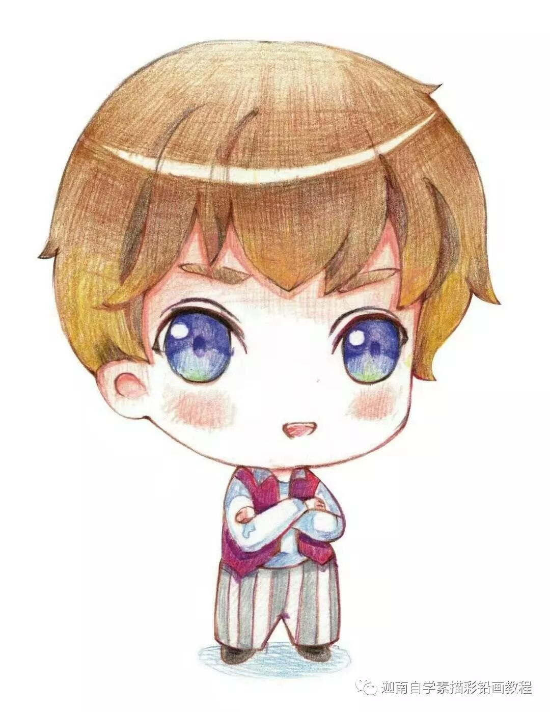 漫画教程 可爱小正太 二头身 迦南自学素描彩铅画教程 微信公众号文章阅读 Wemp