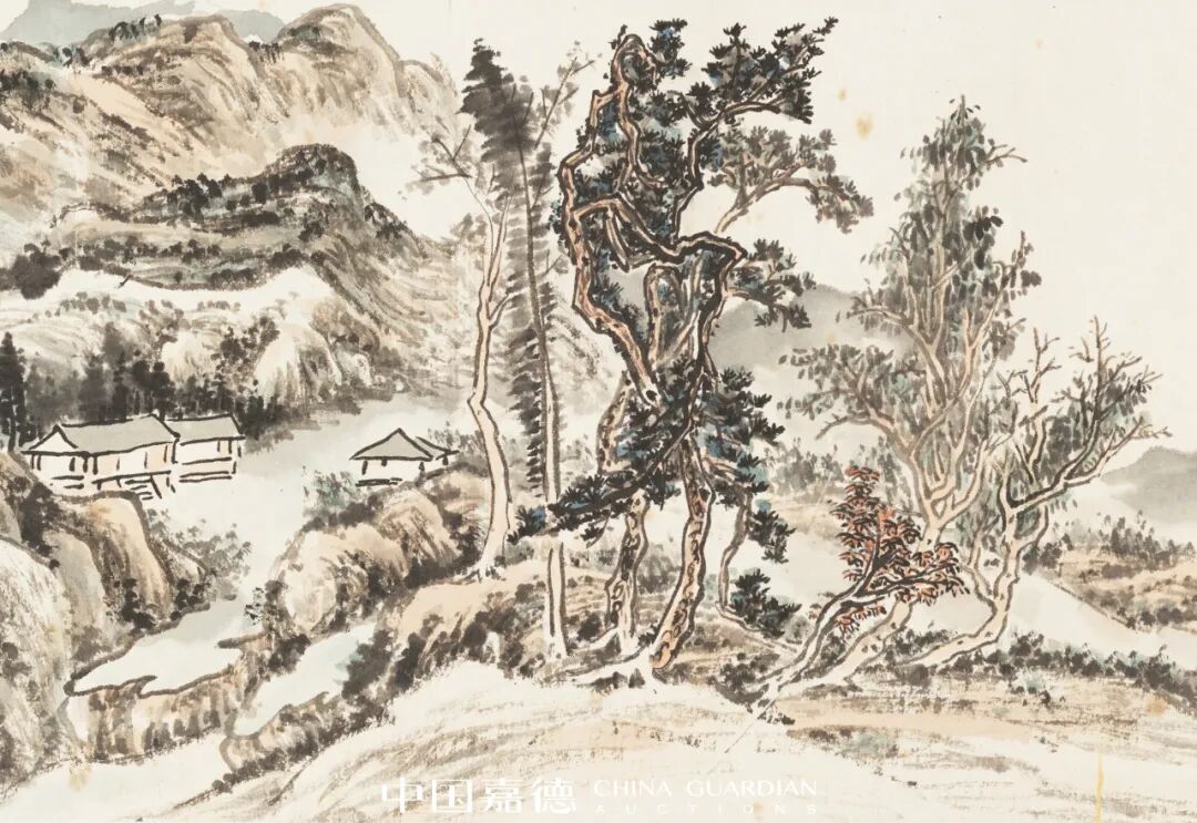 中国古美術・純手描き・四条屏・山水画芯・国画・黄宾虹印款・肉筆・宣紙・文房置物 工笔花鸟四条屏国画牡丹纯手绘中国画仿古手工挂画秦薇字画1865