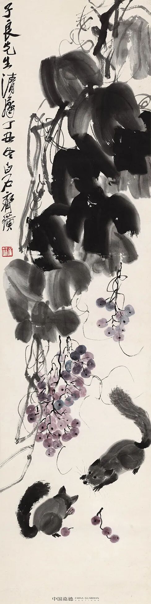 齐白石 鸭游图 齐白石 鸭游图 齐白石 鸭游图
