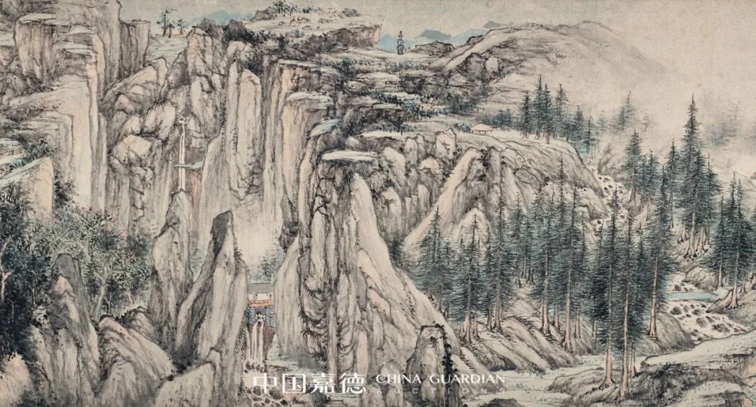 笔底寻秋色江南觅桃源沈士充生平画卷第一的江南秋色