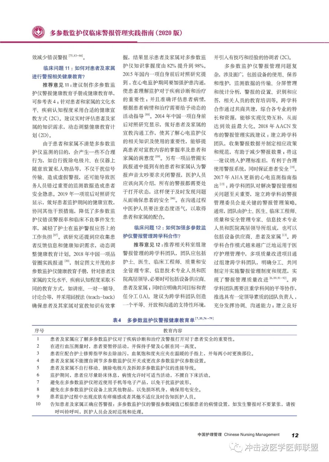 pm9000监护仪怎么看多参数监护仪临床警报管理实践指南（2020版）！请收藏！_https://www.jmylbn.com_新闻资讯_第12张