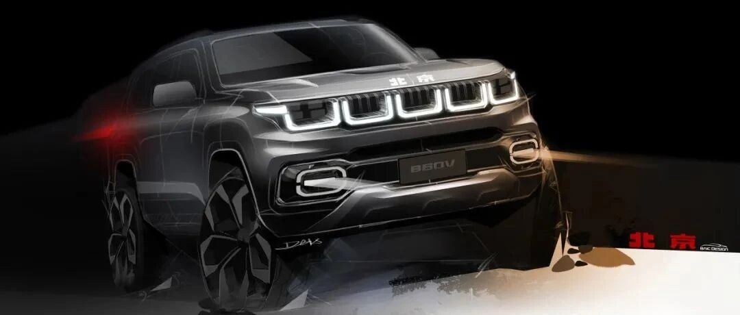 硬派SUV的新宠？BJ60线稿曝光 车长5米+、6秒破百、续航1000公里+