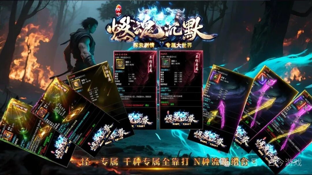 全新原创【燃魂沉默】剧情专属版，首战首区开测，三重活动奖千元，200+剧情，深渊、猩红梦境等超多世界，千件专属，N种流派组合