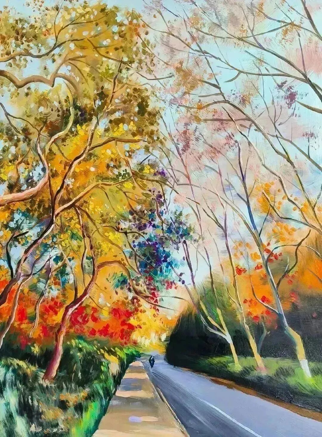 赵巍|品鉴油画之美-冬日暖阳,密林深处