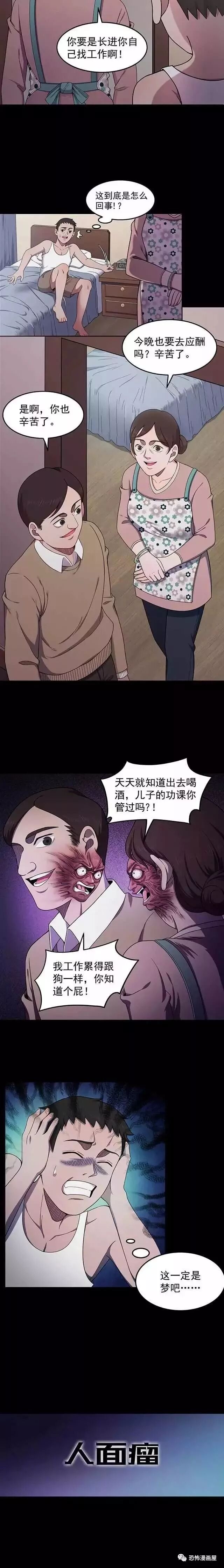 恐怖漫画 人面瘤 恐怖漫画屋 微信公众号文章阅读 Wemp