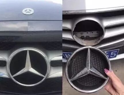 抠个大众的车标能干啥子？就有人喜欢抠车标 警察这么说