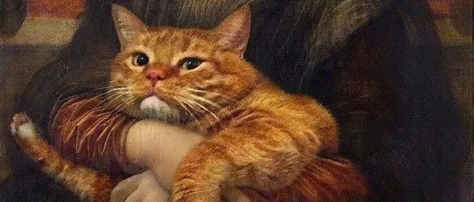 当胖橘猫融入到名画里，还真是毫无违和感！网友：怪不得名画大家都不画猫！！