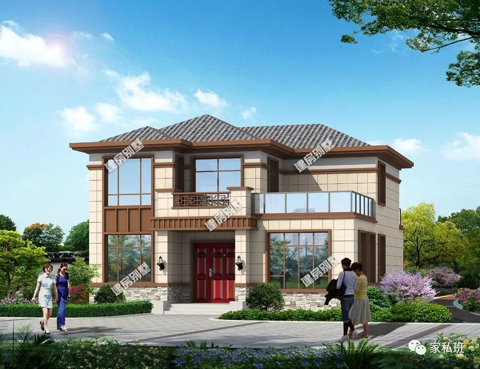 2棟帶車庫別墅戶型 北側靠馬路的宅基地 這樣建特實用 中國熱點