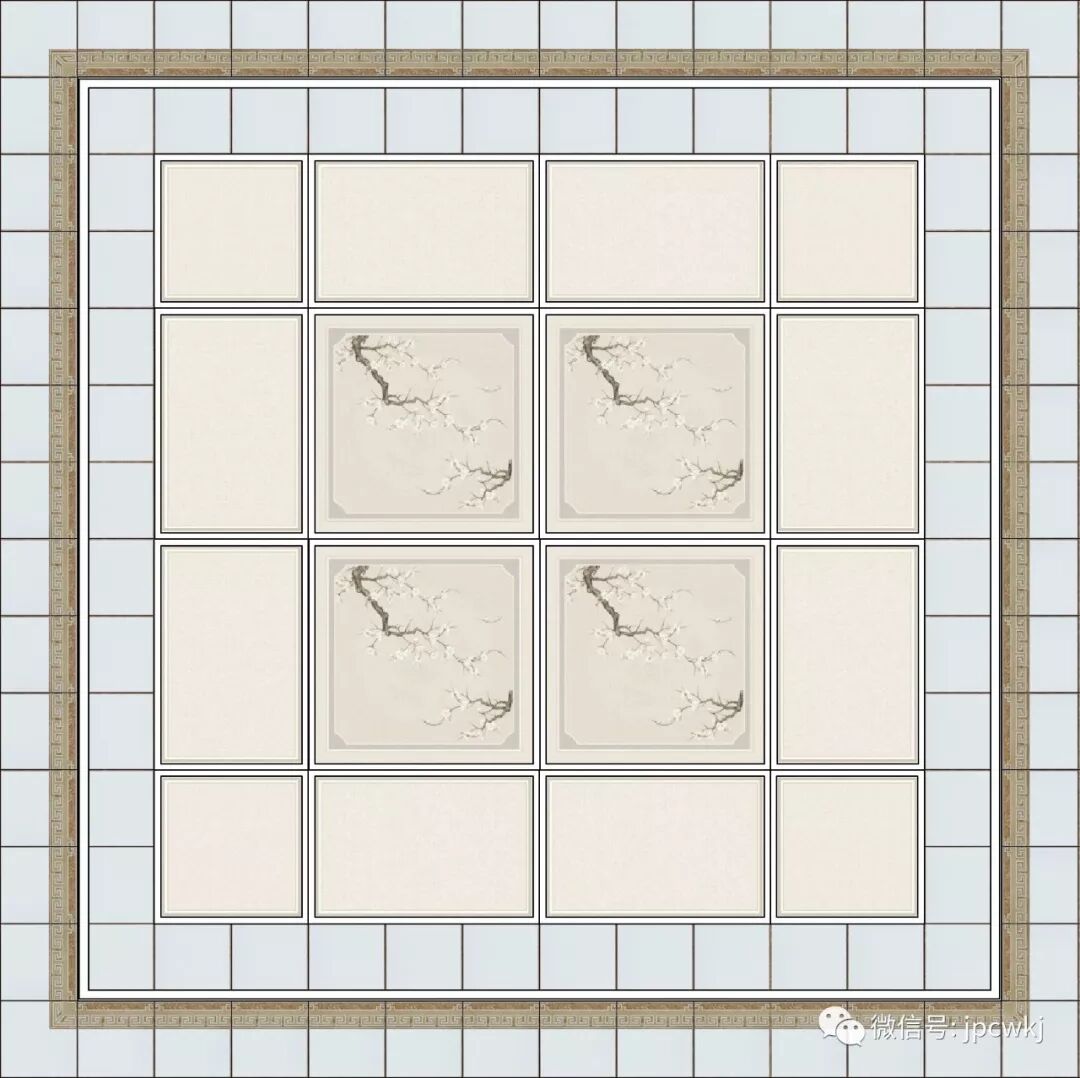 美克莱梦里寻乡产品图片 中式风格大板吊顶装修效果图_4