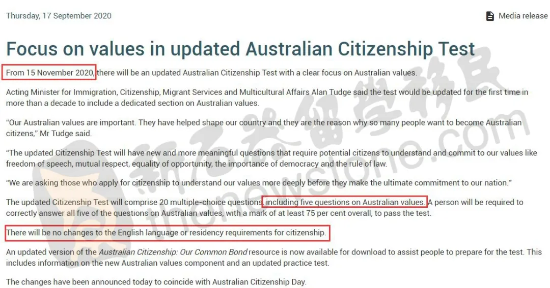 居住和英文要求不变，新增题目必须全对！澳洲入籍改革确定，公民比PR到底多了哪些优势？（组图） - 1