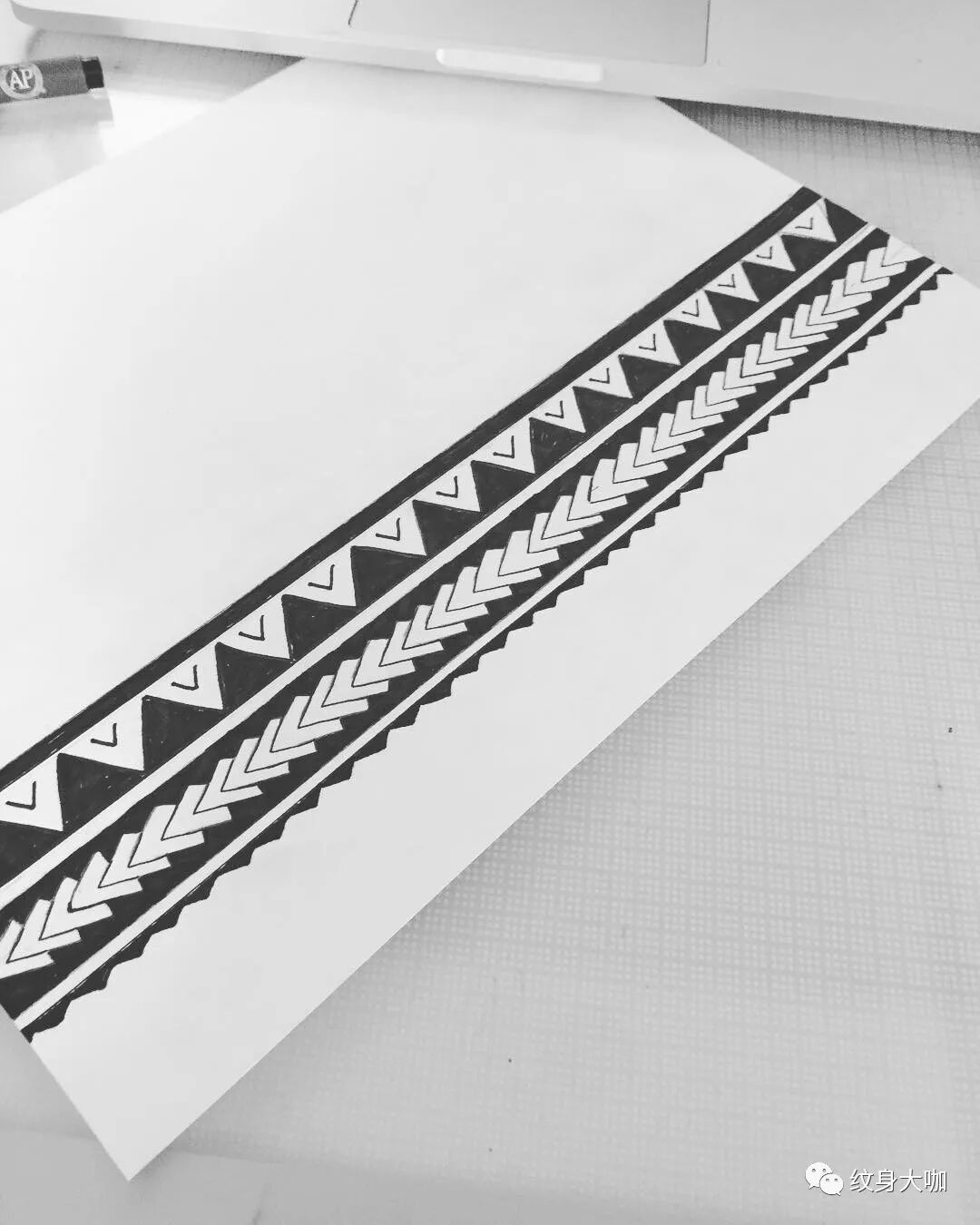 纹身手稿素材第481期:臂环