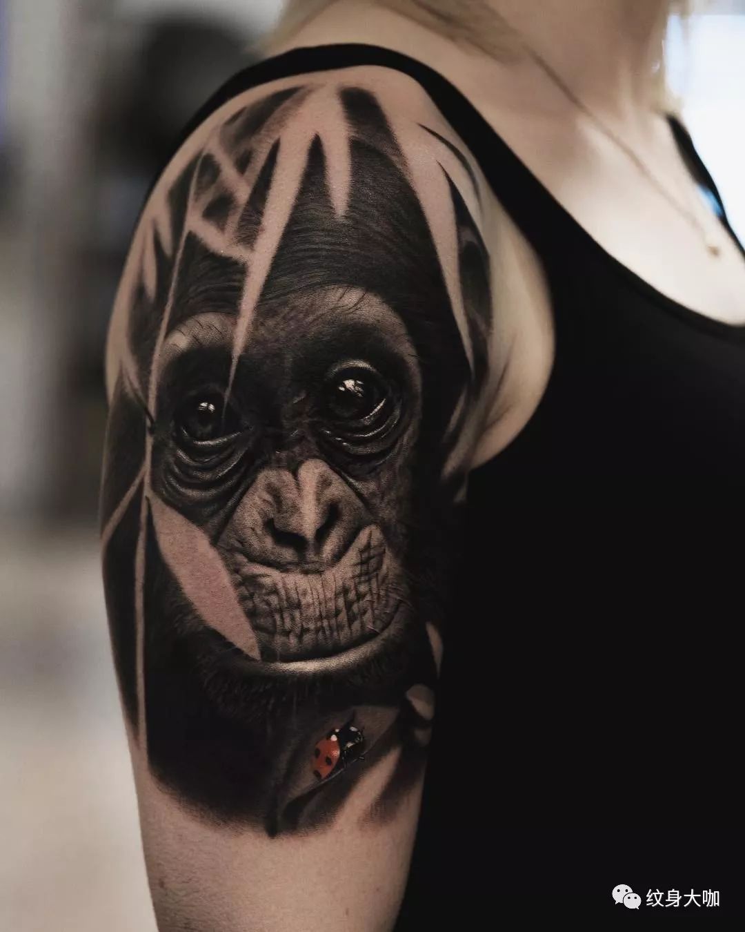 大猩猩纹身素材图片
