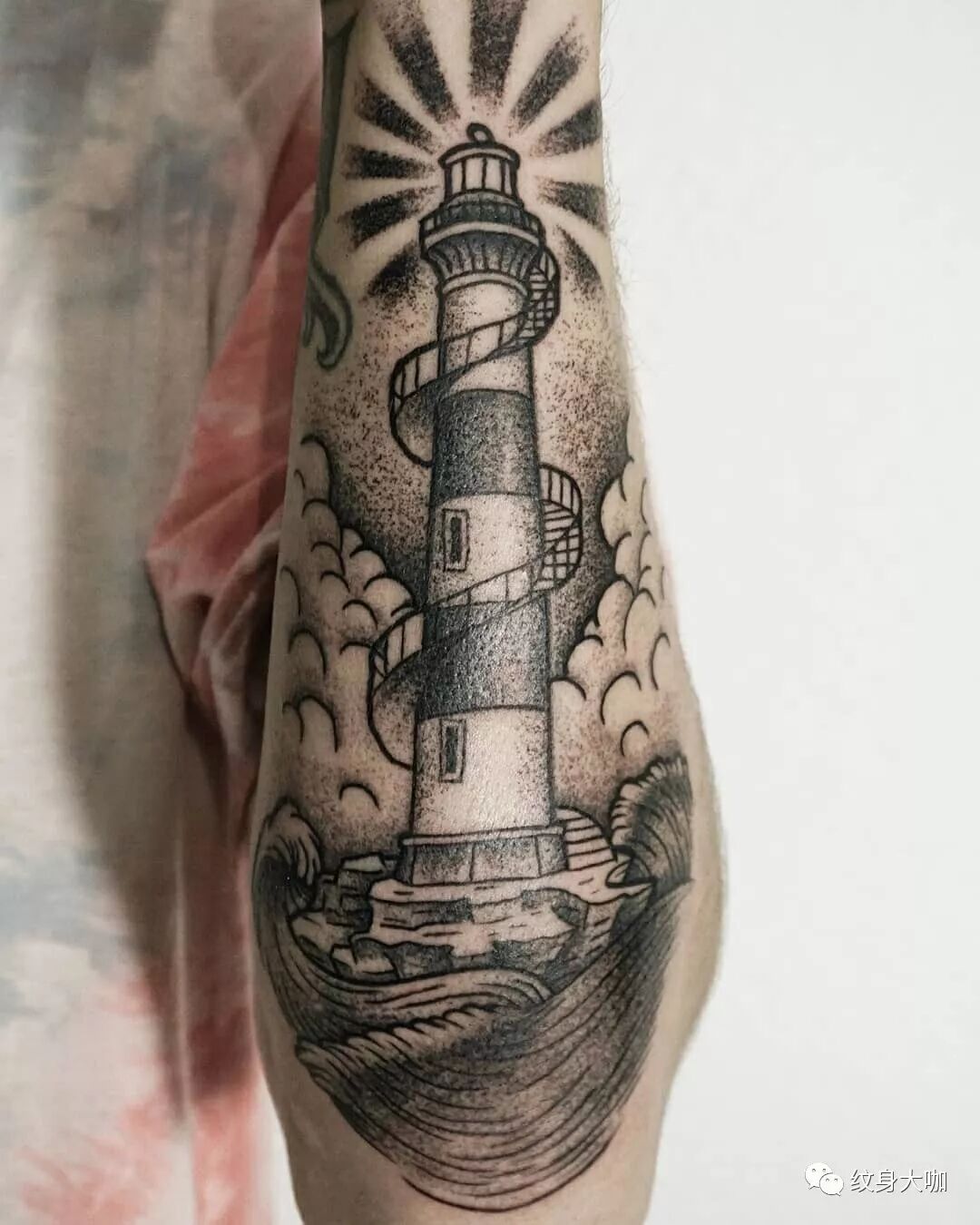 纹身图案素材第480期灯塔