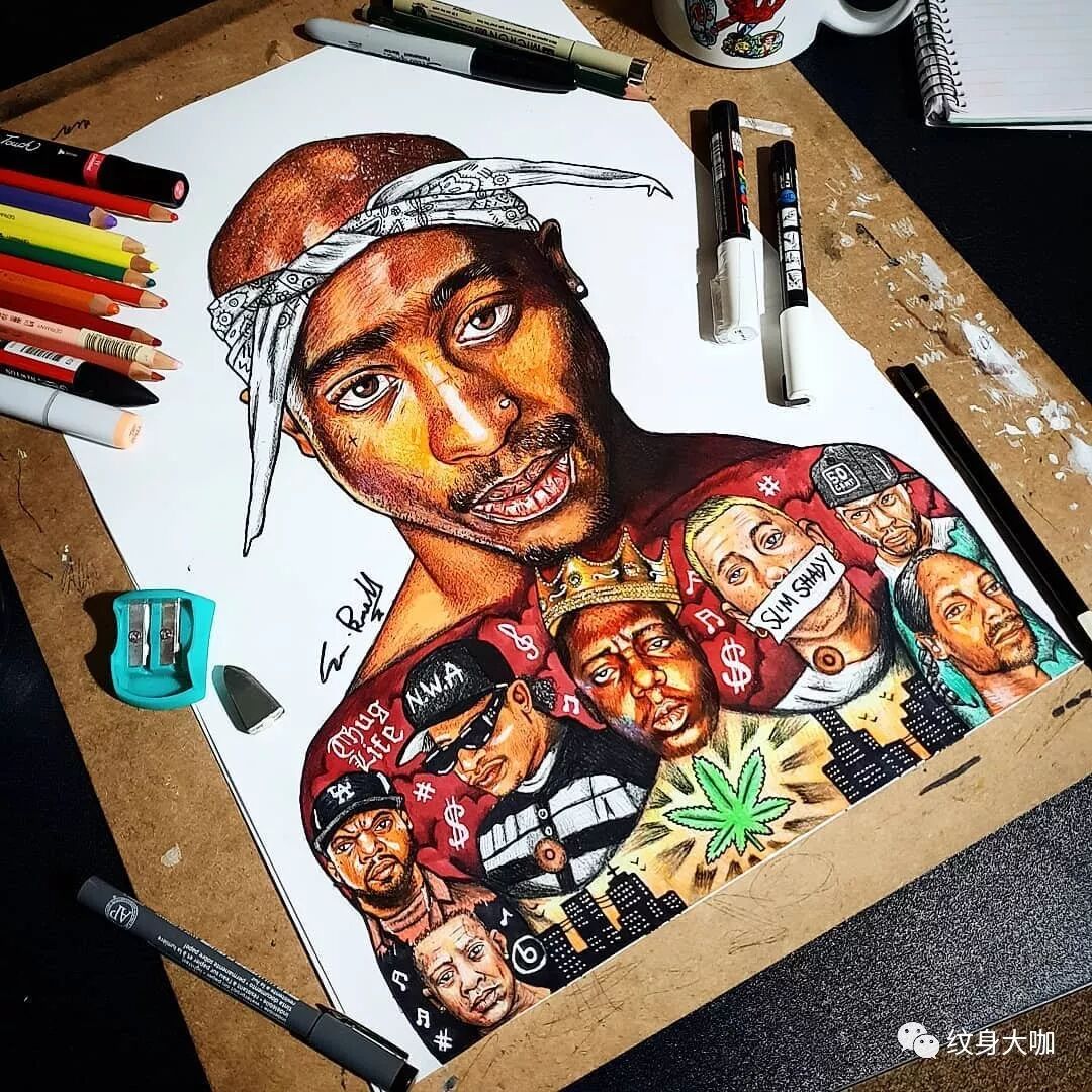 当动漫人物有了纹身简直太太太酷了吧