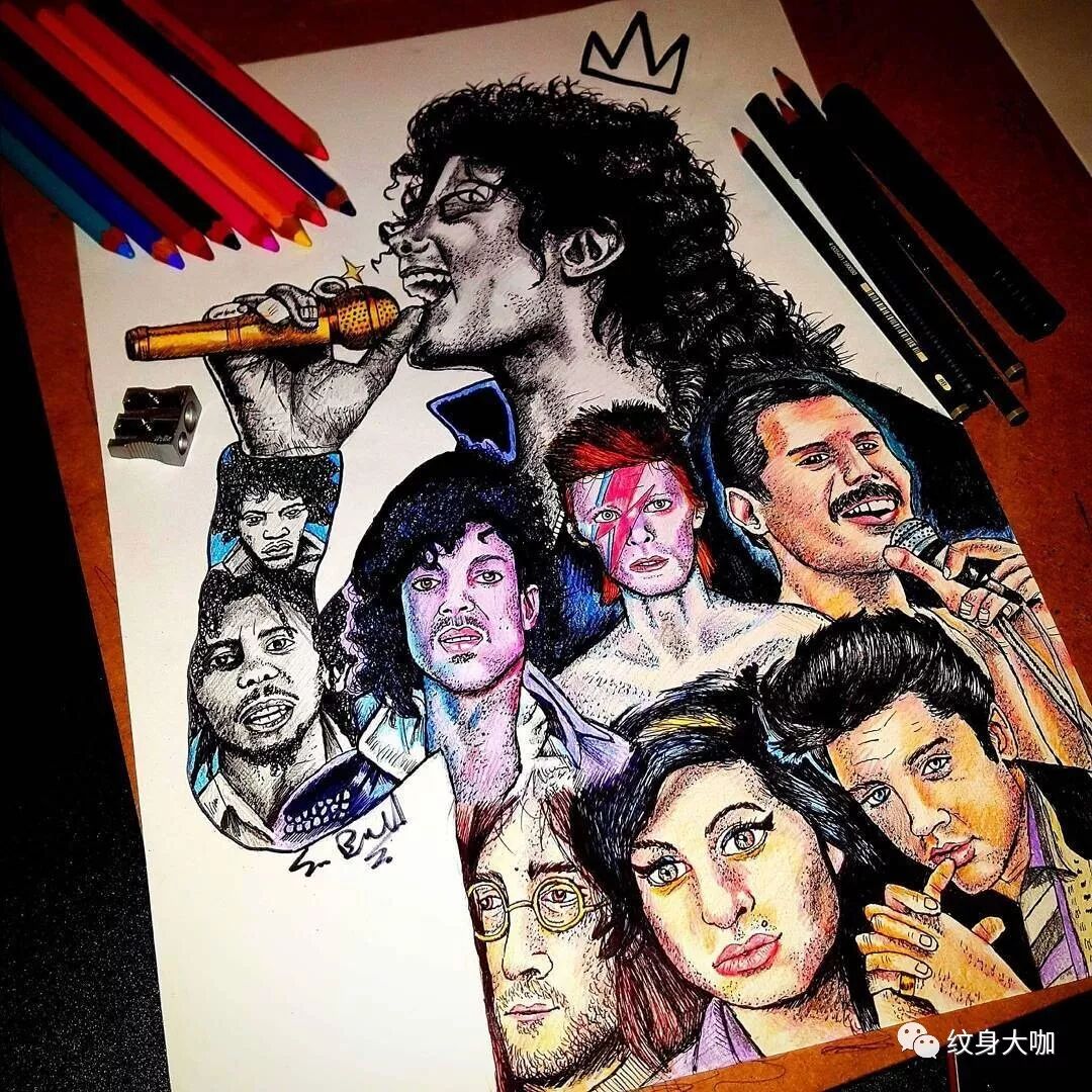 当动漫人物有了纹身简直太太太酷了吧