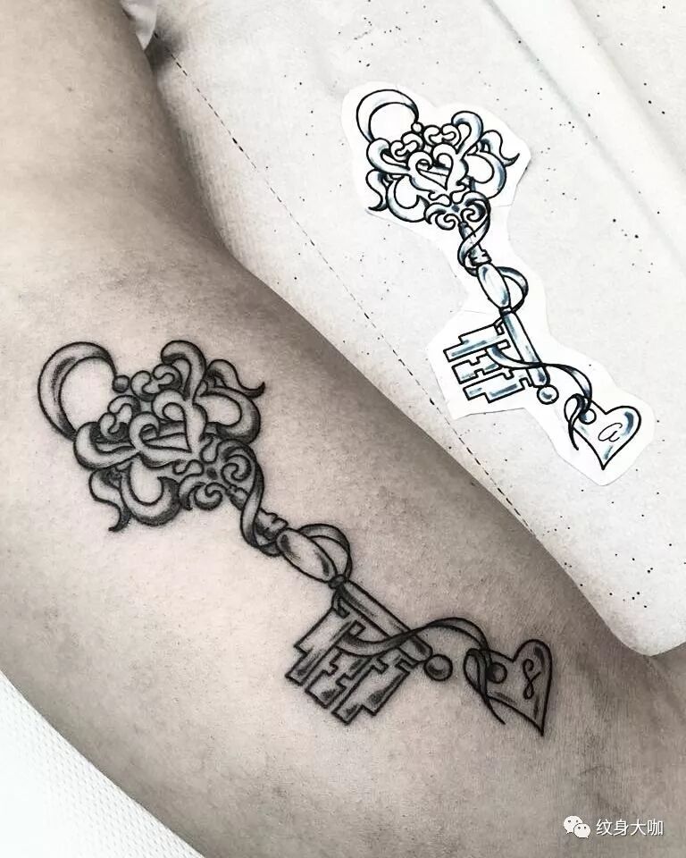 纹身素材第464期:钥匙